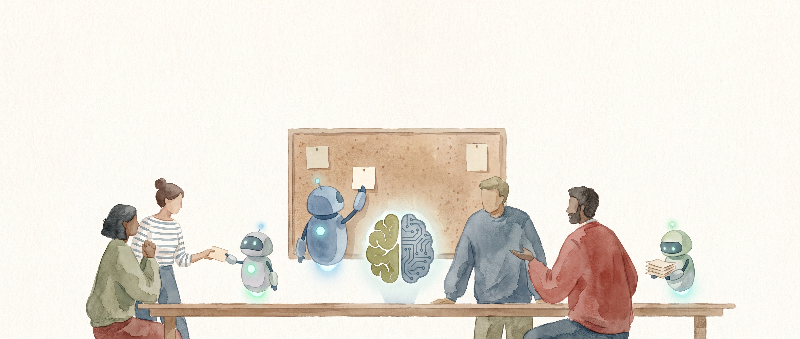 Your team and your AI teammates around one shared brain